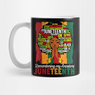 Remembering My Ancestors Juneteenth Black Women Mug